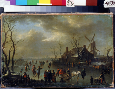 Winter Landscape, 17th century (oil on wood)