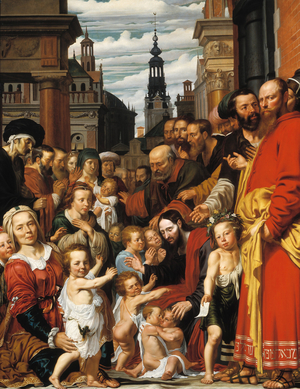 "Let Small Children Come To Me" Jesus Welcomes Children, 1620 (painting)