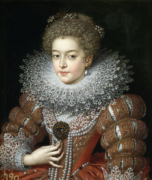 Portrait of Queen Elisabeth of France (1602-1644), Queen consort of Spain, c.1615 (oil on canvas)