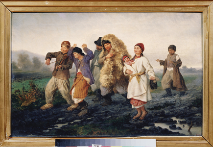 The return of the fair, 1868 (oil on canvas)