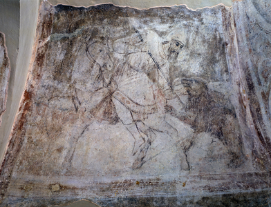 Bear Hunt, 11th century (fresco)