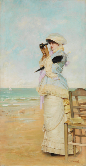 In Sight, 19th century (oil on wood)