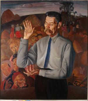 Portrait of the writer Maxime Gorki (1868-1939), 1926 (oil on canvas)