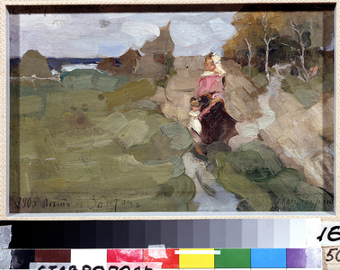 "L'Ete Dore" Landscape With A Peasant And Her Child, 1903 (painting)