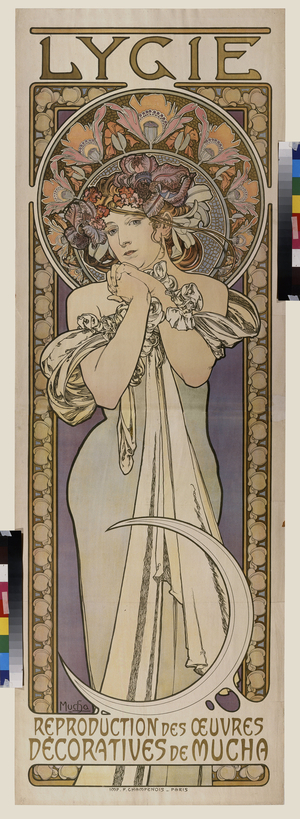 Advertising poster for the Lygie dance group, 1901 (litho)
