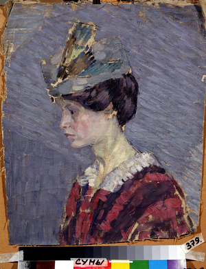 A young Lady with a hat, 1906 (painting)