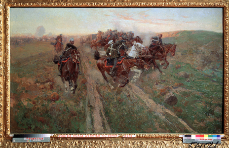 Scene of the Battle of Kuryuk Dara, in July 1854, 1900 (oil on canvas)