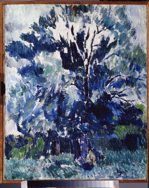 Countryside. Under The Tree, 1923 (paint)