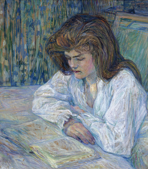 The Reader, 1889 (oil on cardboard)