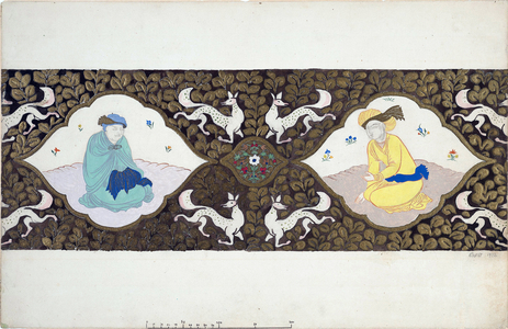 Preparatory decor for the "Ishtar" ballet, 1922 (watercolour on paper)