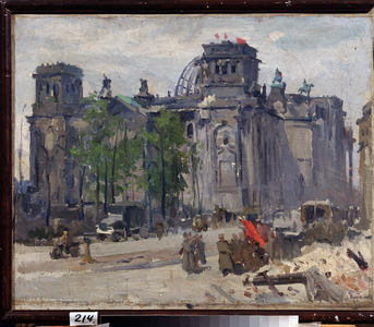 The Reichstag, 1945 (Berlin, Germany), 1945 (oil on canvas)