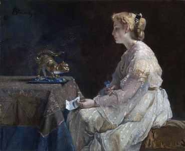 The Present, c.1870 (paint)