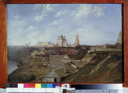 View of the citadel in Ryazan (Russia). (View of the Citadel in Ryazan), c.1840 (oil on canvas)