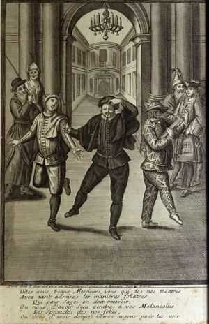 Commedia dell'Arte, 18th century (engraving)