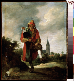 An Idiot (A Fool), c.1640 (oil on canvas)