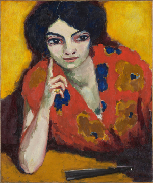 Finger On The Cheek, 1910 (oil on canvas)