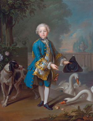 "Portrait of Louis-Philippe d'Orleans (1747-1793) child", c.1757 (oil on canvas)
