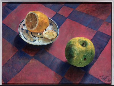 Apple and Lemon, 1930 (oil on canvas)