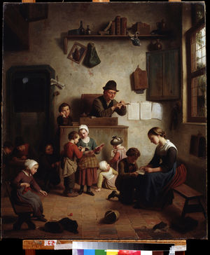 In the school, 19th century (painting)