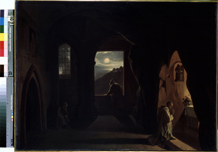 Monks In a Cave, 19th century (painting)