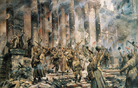 Battle of Berlin (April 16-May 2, 1945) opposing the third Reich with red army, 1948