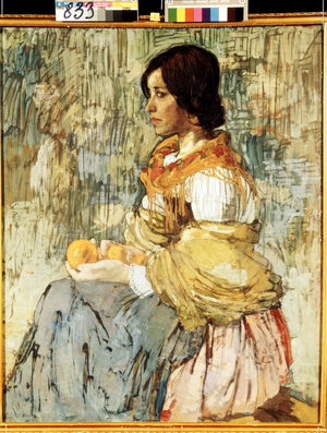 An Italian Woman With Oranges, 1911 (oil on canvas)