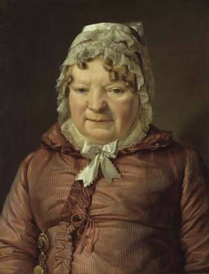 Waldmueller, Ferdinand Georg (1793-1865) Portrait Of The Mother Of Captain Von Stierle-Holzmeister, c.1819 (oil on canvas)
