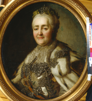Portrait of Empress Catherine II (1729-1796), 1794 (oil on canvas)