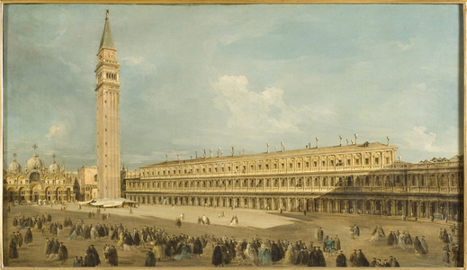 Place Saint Marc, Venice - Piazza San Marco, Venice, 18th century (oil on canvas)