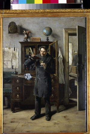 Drunk Teacher - Teacher Drunkard, 1882 (oil on canvas)