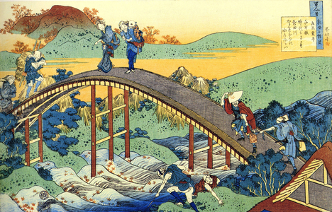 SERIE OF Hundred POEMES OF Hundred Poets: "Ariwara no Narihira", c.1830 (print)