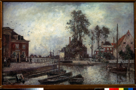 Quai Du Canal (A Canal Embankment), 1869 (oil on canvas)