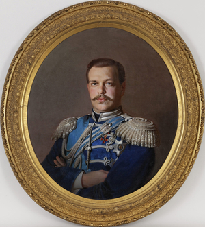 Alexandre III - Portrait of the Emperor Alexander III (1845-1894), c.1865 (oil on canvas)