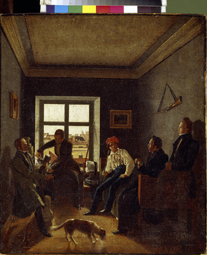 Seven O'Clock In The Evening (Littã©Raire Evening), c.1820 (oil on canvas)