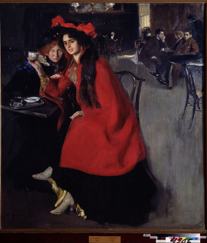 In a Cafe, 1902 (oil on canvas)