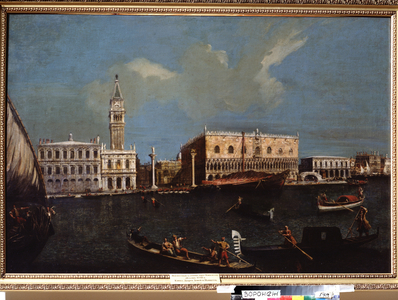 "View of the Grand Canal, the Ducal Palace and Place Saint Marc a Venice", 18th century