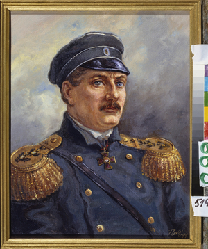Portrait of Admiral Pavel Stepanovich Nakhimov (1802-1855), 20th-21st century (oil on canvas)
