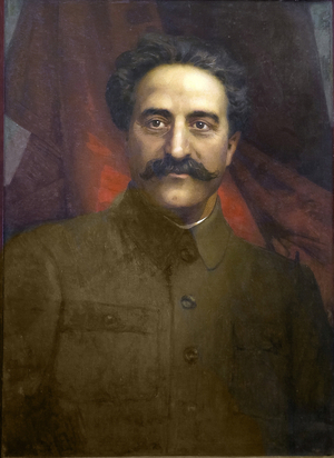 Portrait of Grigory (Sergo) Ordzhonikidze, 1937 (oil on canvas)
