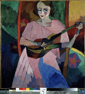 Femme a la guitare (Lady with a Guitar), 1913 (oil on canvas)