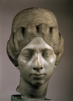 Roman Art: Female Head In, c.160-170 (marble)