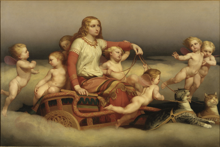 Freyja is looking for her missing husband - Freya Seeking Her Husband, 1852 (oil on canvas)