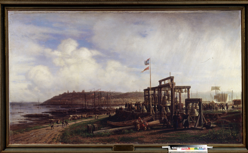 Nizhny Novgorod walking, bell seller, 1862 (oil on canvas)