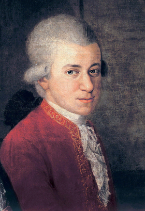 Wolfgang Amadeus Mozart (1756-1791) - Detail, 1781 (oil on canvas)
