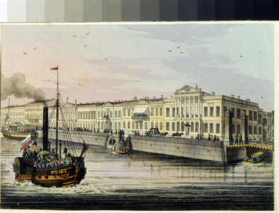 The Quai des Anglais in Saint Petersburg (album by Marie Taglioni, c.1884), c.19th Century (engraving)