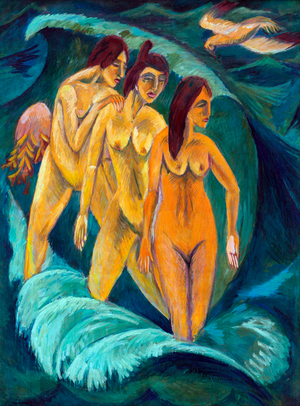 Three bathers, 1913 (oil on canvas)