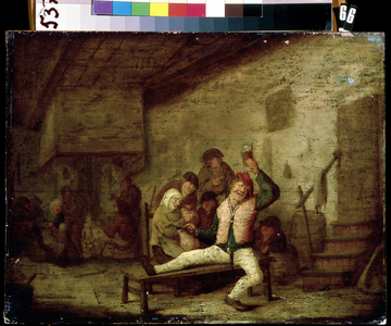 In A Tavern (In The Tavern), 17th century (oil on panel)