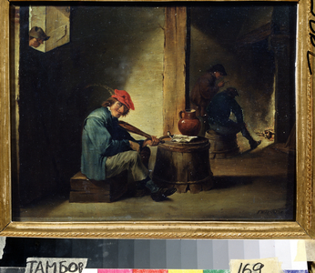 A Musician, 17th century (oil on panel)