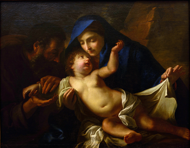 The Holy Family, 17th century (oil on canvas)