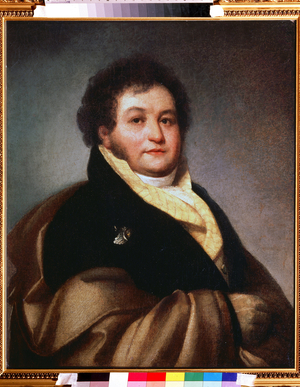 Portrait of Count Vassili Moussine-Pouchkine-Bruce (Moussine Pouchkine Bruce), 1813 (oil on canvas)