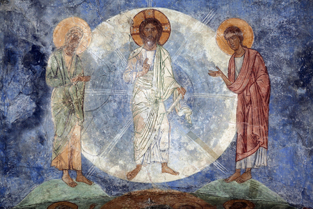 La Transfiguration De Christ- The Transfiguration Of Jesus - Ancient Russian, 12th century (fresco)